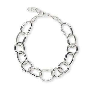 Lizzie Fortunato Porto chain necklace silver brand new